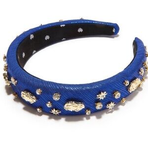 Lele Sadoughi Zodiac Virgo Alice Headband Royal Blue Authentic New